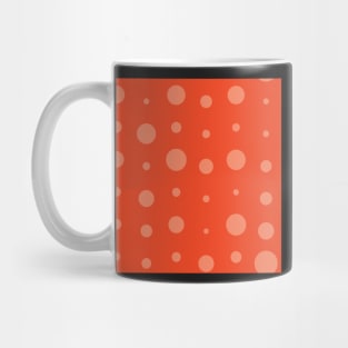 Pink Coral Polka Dots Random Seamless Repeat Pattern Mug